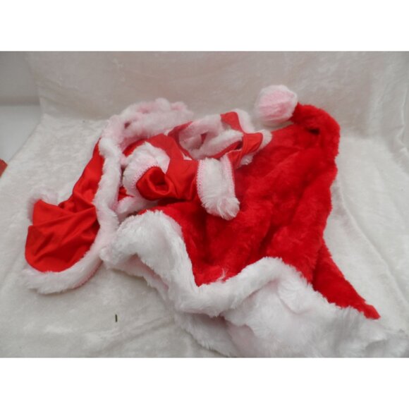 Mens Borat Style Christmas Santakini W/ Hat Red & White Santa Novelty Costume - Picture 5 of 5